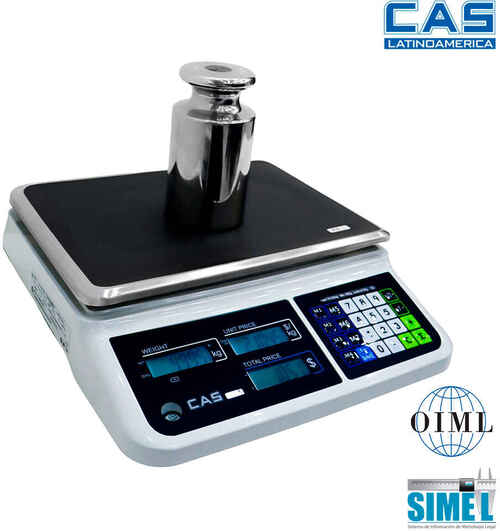 Imagen de Balanza Liquidadora CAS  PR-II Plana / USB conector a PC